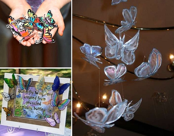 Cánh bướm xinh xắn tái chế từ vỏ chai nhựa