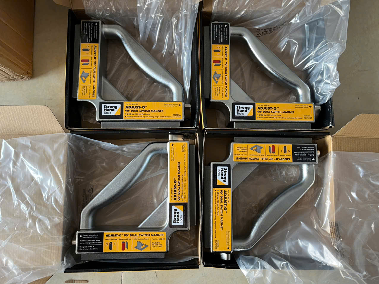 Ke góc nam châm 90° MS2-90 Strong Hand Tools